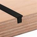 PVC Fugenabdeckprofil schwarz BxH= 12x10,8mm (L=100m)