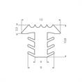 PVC Fugenabdeckprofil weiß BxH= 12x10,8mm (L=25m)