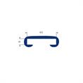 PVC Handlaufprofil blau BxH=40x8mm (L=25m)