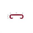 PVC Handlaufprofil bordeaux BxH=40x8mm (L=25m)