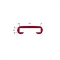 PVC Handlaufprofil bordeaux BxH=40x8mm (L=25m)