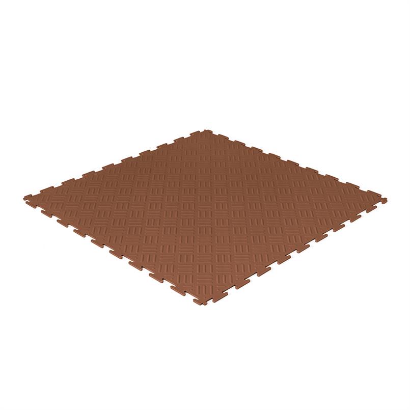 PVC Klickfliese Tränenblech braun 530x530x4mm