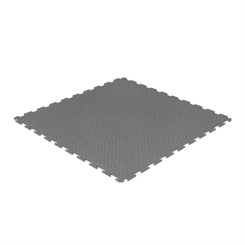 PVC Klickfliese Tränenblech dunkelgrau 530x530x4mm