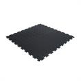 PVC Klickfliese Tränenblech schwarz 530x530x4mm