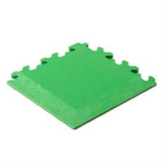 PVC-Klickflieseneckstück Hammerschlag grün 7mm