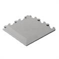 PVC-Klickflieseneckstück Hammerschlag hellgrau 7mm