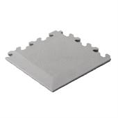 PVC-Klickflieseneckstück Hammerschlag hellgrau 7mm
