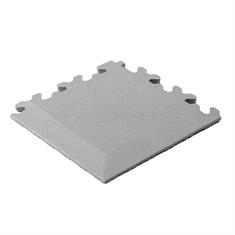 PVC-Klickflieseneckstück Hammerschlag hellgrau 7mm
