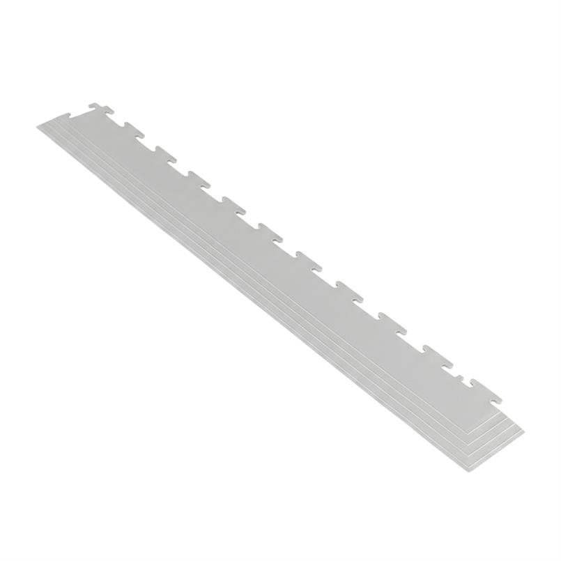 PVC-Klickflieseneckstück Tränenblech hellgrau 4mm