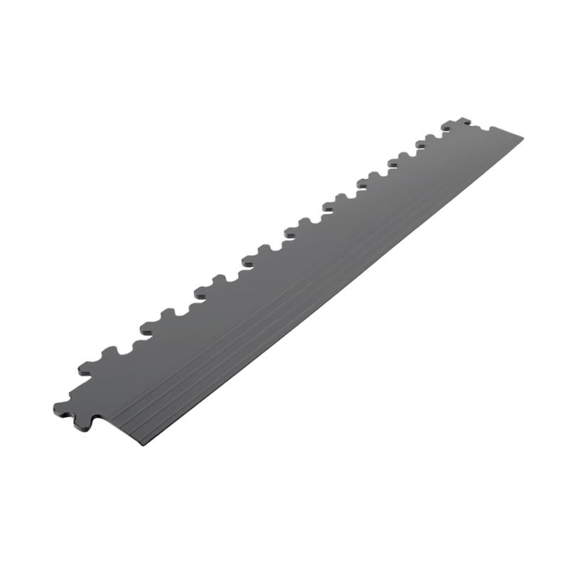 PVC-Klickfliesenrandstück dunkelgrau 7mm