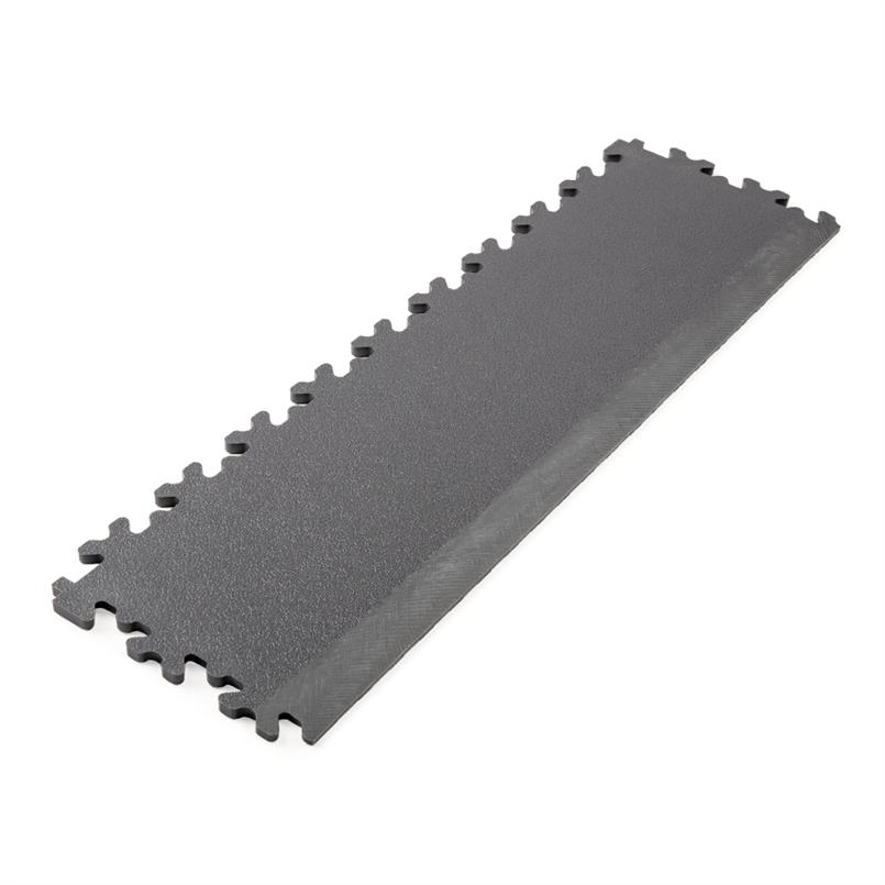 PVC-Klickfliesenrandstück Hammerschlag dunkelgrau 7mm