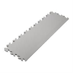 PVC-Klickfliesenrandstück Hammerschlag hellgrau 7mm