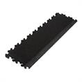 PVC-Klickfliesenrandstück Hammerschlag schwarz 7mm ECO