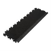 PVC-Klickfliesenrandstück Hammerschlag schwarz 7mm ECO