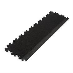 PVC-Klickfliesenrandstück Hammerschlag schwarz 7mm