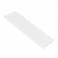 PVC-Klickfliesenrandstück Hammerschlag weiß 7mm