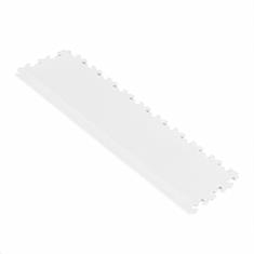 PVC-Klickfliesenrandstück Hammerschlag weiß 7mm