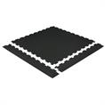 PVC-Klickfliesenrandstück Tränenblech Schwarz 4mm