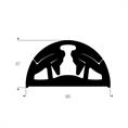 PVC scheuerleiste Boot schwarz BxH=65x37mm (L=24m)