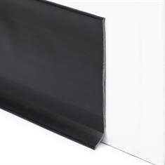 PVC Sockelleiste schwarz 100x2,8mm (L=25m)