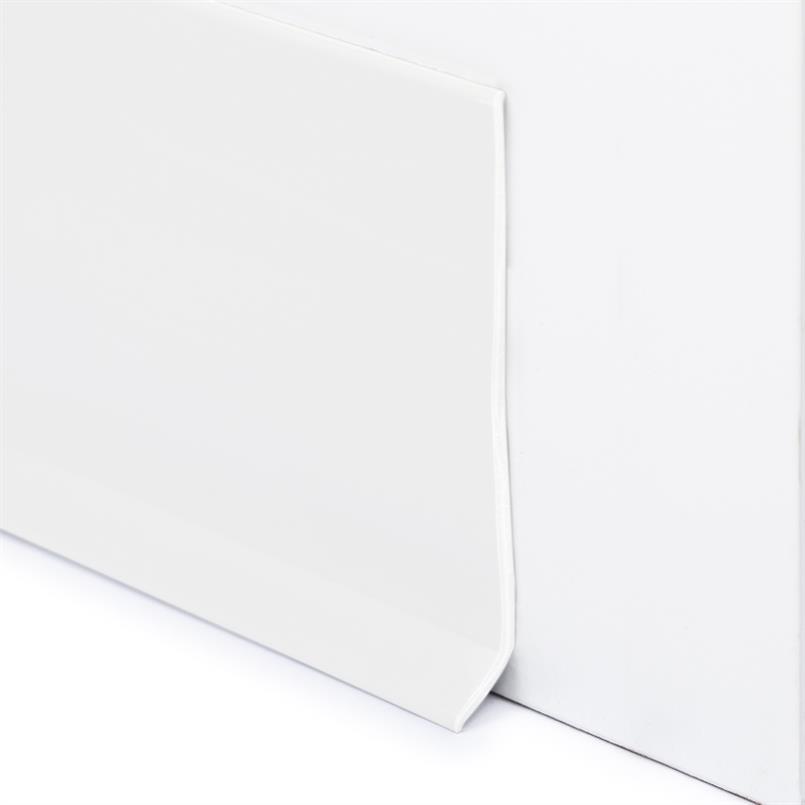 PVC Sockelleiste weiß 100x2,8mm (L=25m)