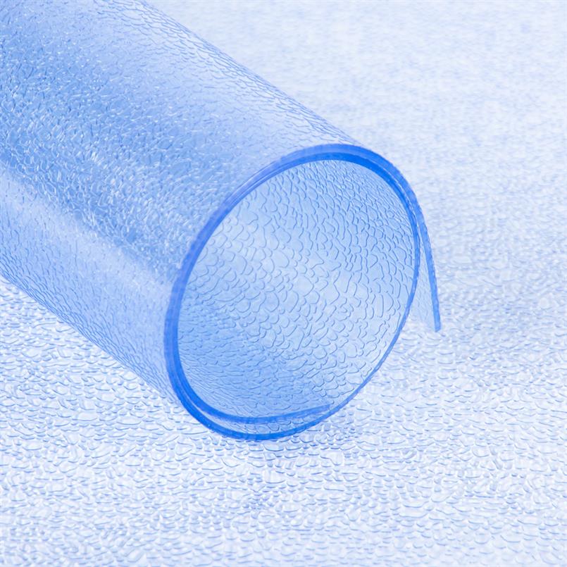 PVC Streifen transparent mit Hammerschlag Motiv 2mm (100cm)