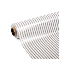 PVC Tischdecke grau gestreift (140cm breit)