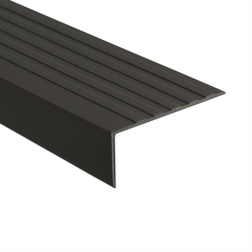 PVC Treppenkante schwarz LxBxH=1500x100x40mm