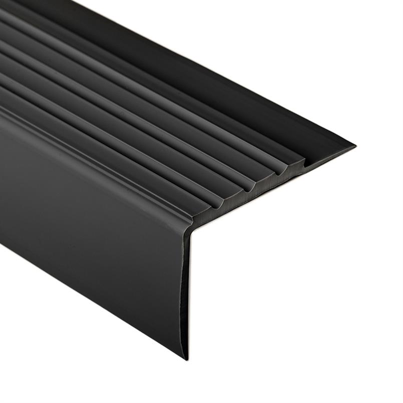 PVC Treppenkante schwarz LxBxH=1500x70x42mm dicke 4mm