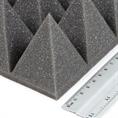 Pyramidenschaum grau 50x50x7cm selbstklebend (Set 10 Stück)