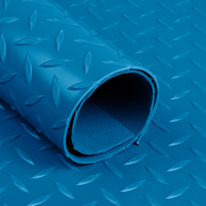 Riffelmatte blau 2mm (5x1,2m) - Technikplaza