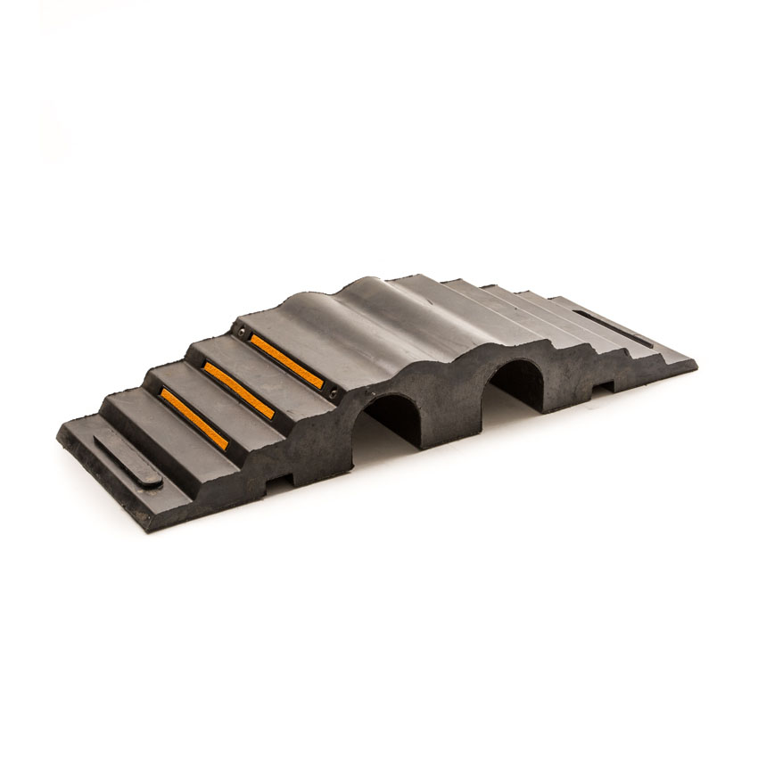 90mm Höhe Kabelbrücke Schlauchbrücke für 2 Kanal Kabel Brücke Gummi Rampe