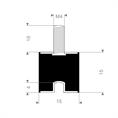 Schwingungsdämpfer Typ B 15x15mm (Set 10 Stück)