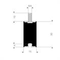 Schwingungsdämpfer Typ B 15x30mm (Set 10 Stück)