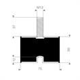 Schwingungsdämpfer Typ B 75x50mm (Set 5 Stück)