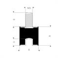 Schwingungsdämpfer Typ B 8x8mm (Set 10 Stück)