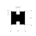 Schwingungsdämpfer Typ C 25x25mm (Set 10 Stück)