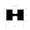 Schwingungsdämpfer Typ C 30x20mm (Set 10 Stück)