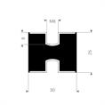 Schwingungsdämpfer Typ C 30x25mm (Set 10 Stück)