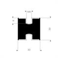 Schwingungsdämpfer Typ C 30x30mm (Set 10 Stück)