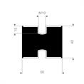 Schwingungsdämpfer Typ C 50x40mm (Set 10 Stück)