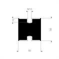 Schwingungsdämpfer Typ C 50x50mm (Set 10 Stück)
