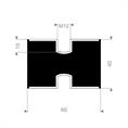 Schwingungsdämpfer Typ C 60x40mm (Set 10 Stück)