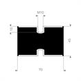 Schwingungsdämpfer Typ C 70x45mm (Set 5 Stück)