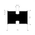 Schwingungsdämpfer Typ C 75x50mm (Set 5 Stück)