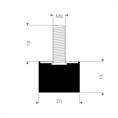 Schwingungsdämpfer Typ D 20x15mm (Set 10 Stück)