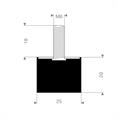 Schwingungsdämpfer Typ D 25x20mm (Set 10 Stück)