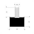Schwingungsdämpfer Typ D 30x20mm (Set 10 Stück)