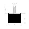 Schwingungsdämpfer Typ D 40x30mm (Set 10 Stück)