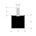 Schwingungsdämpfer Typ D 40x40mm (Set 10 Stück)